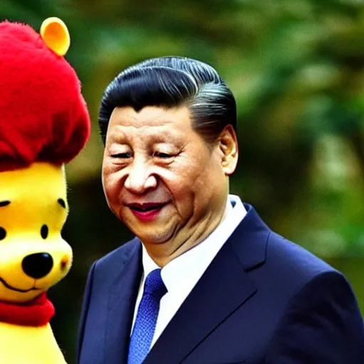 Prompt: xi jinping as winnie the pooh.