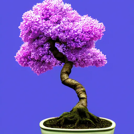 Image similar to bonsai lilac! tree but minimalistic concept art by frank stella gilleard james whalen tom, colorful, soft light, trending on artstation, minimalism