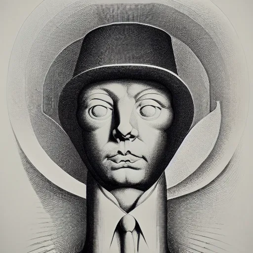 Image similar to lithography on paper secret artefact conceptual figurative post - morden monumental dynamic portrait by william blake and escher and hogarth, inspired by magritte, illusion surreal art, highly conceptual figurative art, intricate detailed illustration, controversial poster art, polish poster art, geometrical drawings, no blur