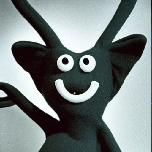 Image similar to Gumby with a long prosthetic nose 1977 wacky live-action childrens show technicolor film