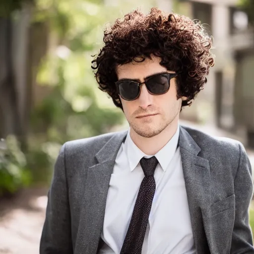 Image similar to portrait photo still of real life spike spiegel, 8 k, 8 5 mm f 1. 8