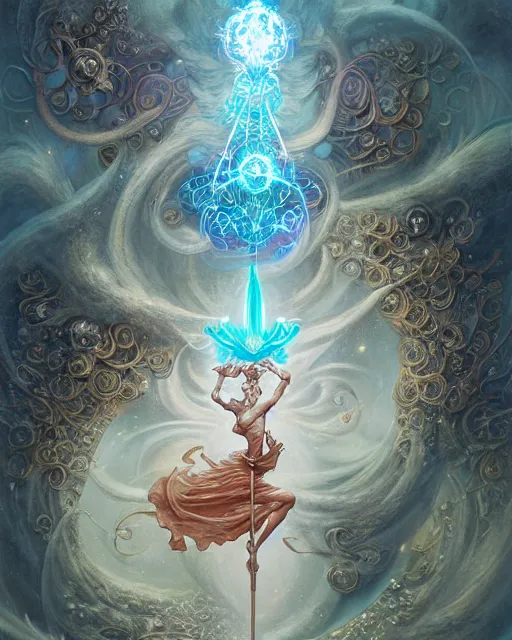 Prompt: a single floating magical wand!!!!!!!!!!, tarot card, fantasy composition made of fractals, ultra realistic, wide angle, intricate details, the fifth element artifacts, highly detailed by peter mohrbacher, hajime sorayama, wayne barlowe, boris vallejo, aaron horkey, gaston bussiere, craig mullins