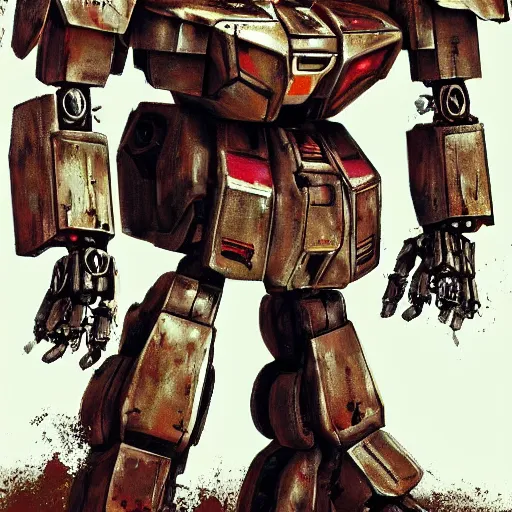 Image similar to an very rusty junk of Gundam robot , photorealistic, post apocalyptic,