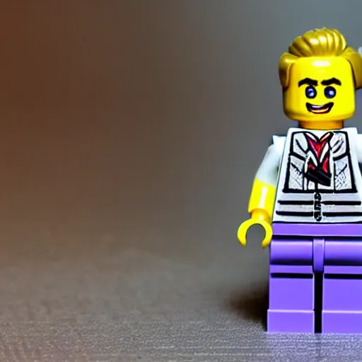 Image similar to ryan gosling lego minifigure