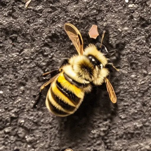 Image similar to photo of a bee that looks like a rabbit