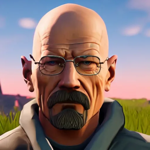 Image similar to a detailed portrait of walter white in fortnite, unreal engine 5 rendered, incredibly highly detailed and realistic, 8 k, sharp focus, studio quality