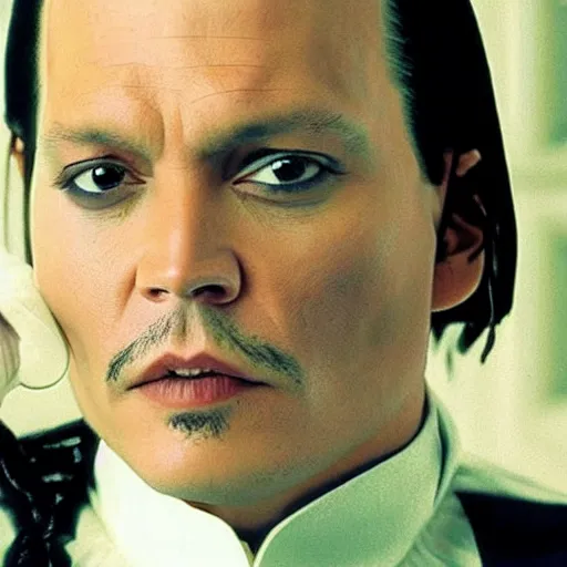 Prompt: johnny depp as jean - baptiste emanuel zorg