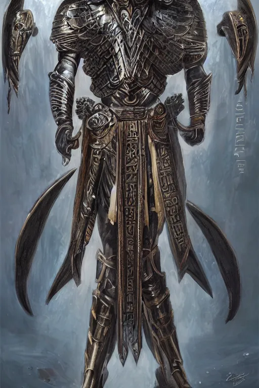 Prompt: full body concept art of Ancient Egypt warrior wear baphomet armor made with porcelain by Jeff Easley and Peter Elson + beautiful eyes, beautiful face + symmetry face + galaxy + gothic, surreal, dread + highly detailed, intricate complexity, epic composition, magical atmosphere + masterpiece, award winning + trending on artstation