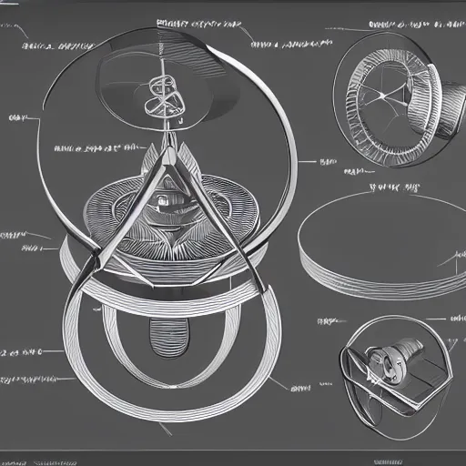 Image similar to gyroscope, technical drawing, highly detailed, photo realistic