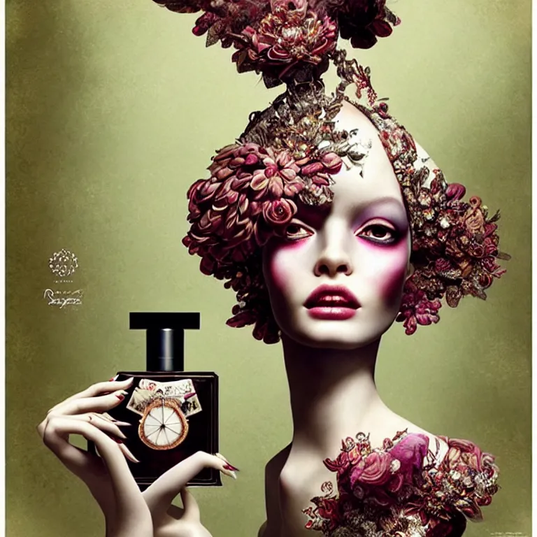 Image similar to fragrance advertising campaign by ray caesar, highly detailed, intricate, very beautiful