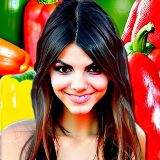 Prompt: victoria justice morphs into a bell pepper by 5 randomly selected famous illustrators. vastly enriched image quality. lucidly vivid. iridescentally detailed. extremely elegant and beautiful.