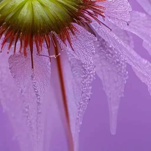 Image similar to the mulatto stuck to the sundew flower, beautiful, hyper-realistic, high resolution, hypnotic measurements , 8k, hyper-detailed