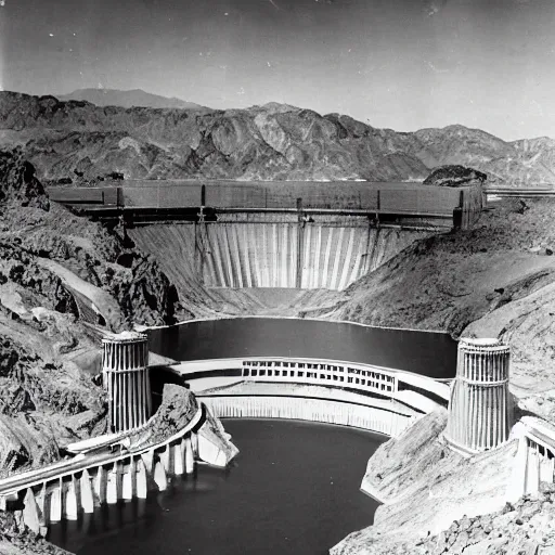 Image similar to aftermath of the atomic bombing of hoover dam