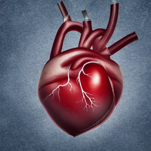 Image similar to Photograph of a beating human heart, 4k