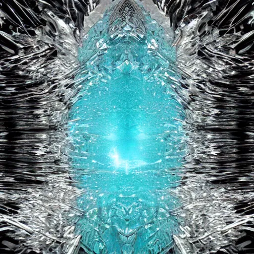 Image similar to islife tearing submerged transparent crystallidigitalart