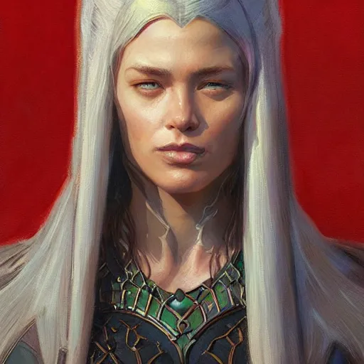 the female flame wizard, closeup portrait art by | Stable Diffusion ...