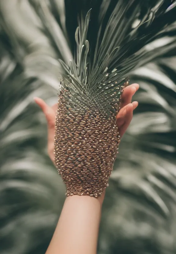 Prompt: a photo of one ultra detailed beautiful feminine cupped palm, instagram photo, studio photo, 9 0 mm, f / 1. 4