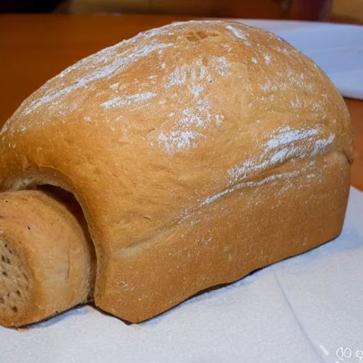 Image similar to rat made out of bread