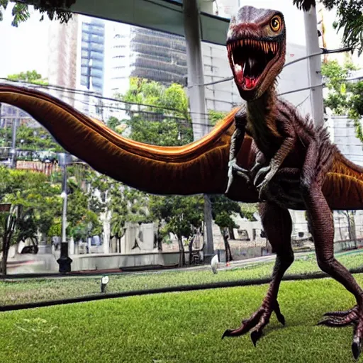 Image similar to a velociraptor in Curitiba