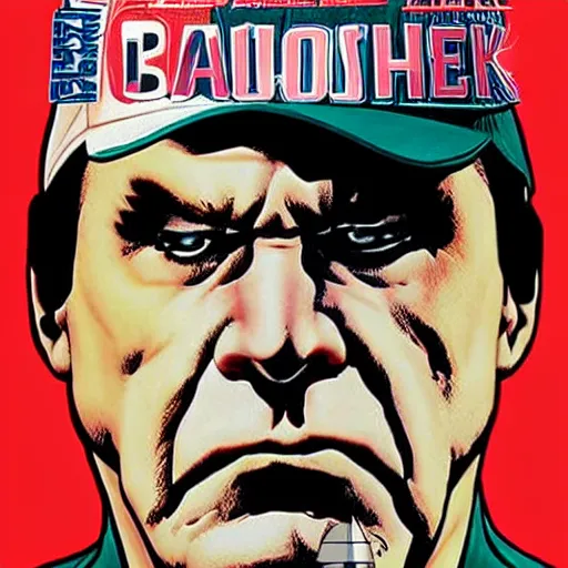 Prompt: The first issue of the new Coach Belichick comic book with art by Alex Ross