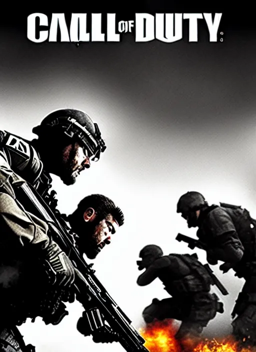 Image similar to call of duty poster