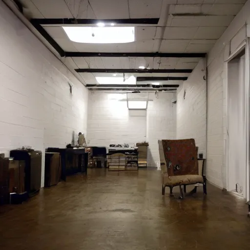 Image similar to The Backrooms liminal space