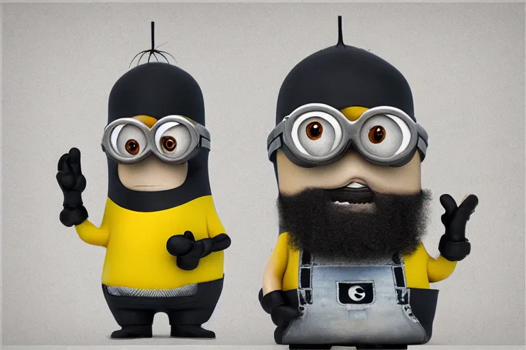 Image similar to Osama Bin Laden as a minion