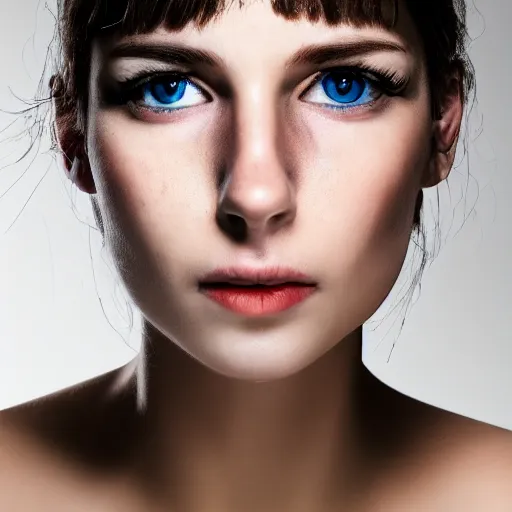 Image similar to heterochromia, portrait, 4 k, professional