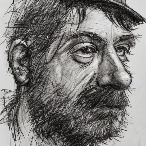 Prompt: a realistic yet scraggly portrait sketch of the side profile of a stern and sophisticated jay kay, trending on artstation, intricate details, in the style of frank auerbach, in the style of sergio aragones, in the style of martin ansin, in the style of david aja, in the style of mattias adolfsson