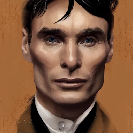 Image similar to a portrait of cillian murphy as tommy shelby, atlantis background, highly detailed, realistic face, digital art, epic, fantasy, in the style of Ian Spriggs, sharp, artstation