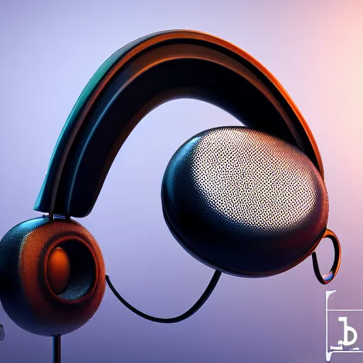 Image similar to headphones, futuristic, techno, cyberpunk, product design, 3 d render, concept, fun, swag, industrial design