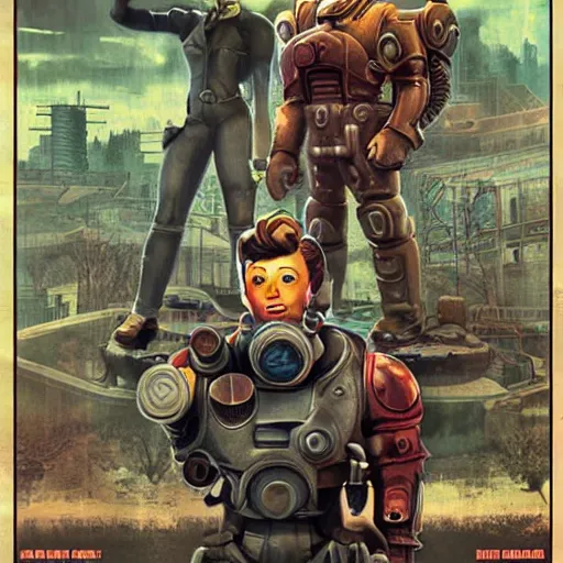 Image similar to amazing fallout poster