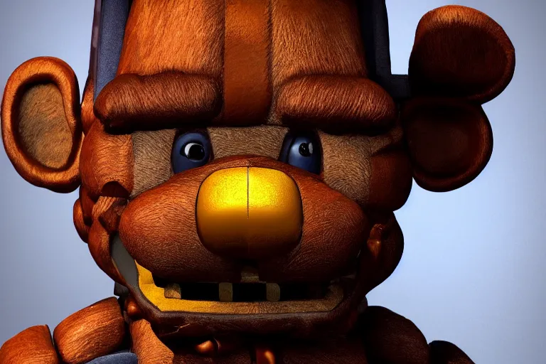 Image similar to a photo of freddy fazbear, photorealistic, 8 k, horror