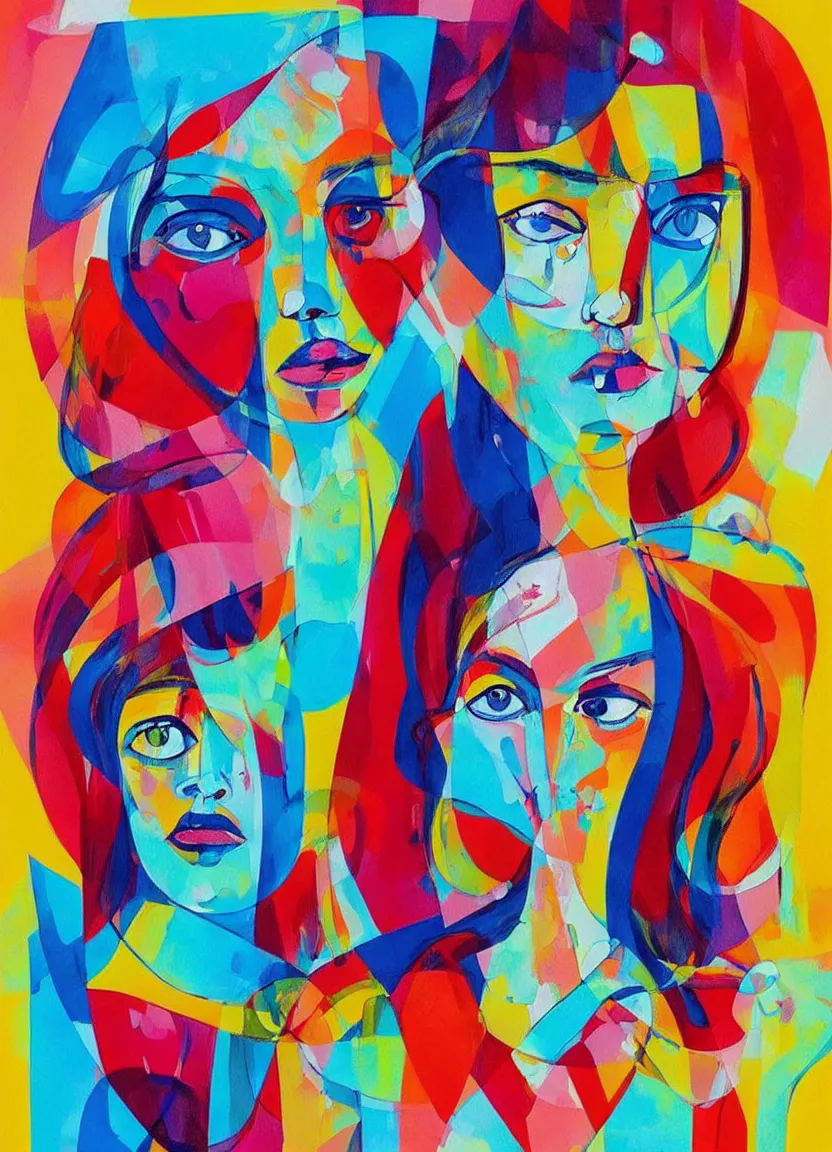 Image similar to expressive and colorful figurative illustration by artist hurca di mirko grisendi, behance