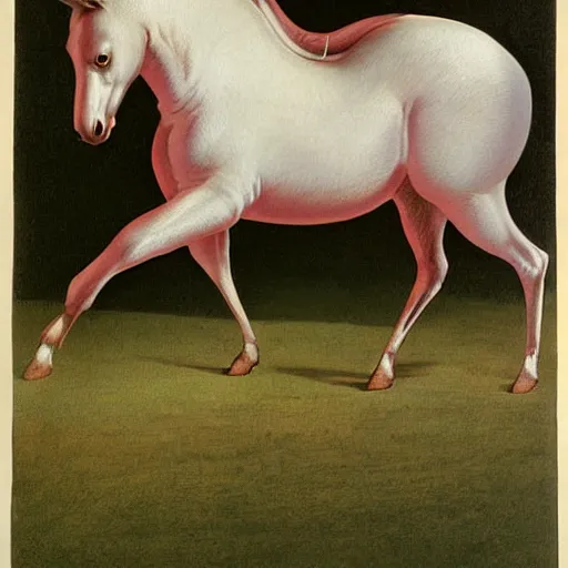 Prompt: hybrid of mouse and horse, half horse - half mouse, art by george stubbs