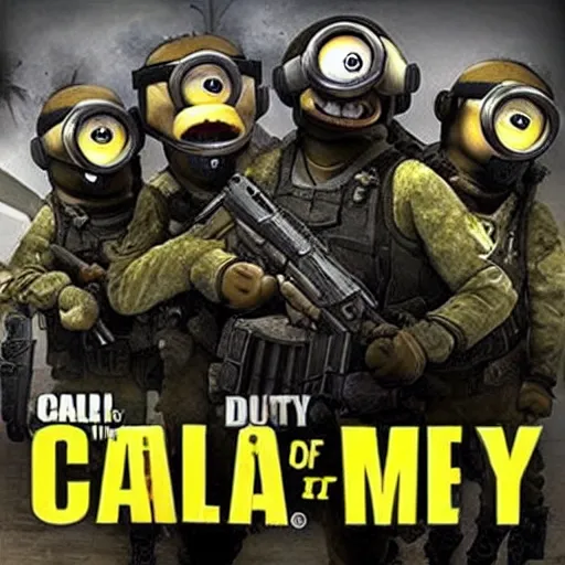 Prompt: Call of the duty: Minions edition