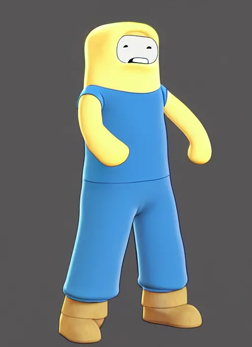 Image similar to adventure time finn the human, realistic, photorealistic, cgi, 3 d render, highly detailed