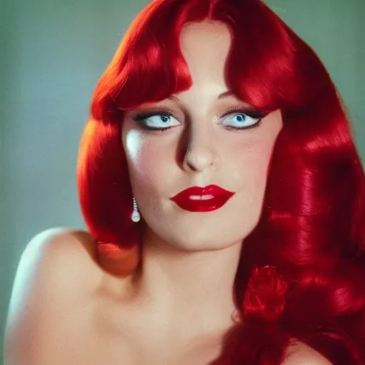 Image similar to Jessica rabbit as a real human being photo