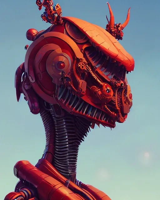 Image similar to highly detailed vfx portrait of a character of a monster robot, stephen bliss, unrealengine, greg rutkowski, loish, rhads, beeple, makoto shinkai and lois van baarle, ilya kuvshinov, rossdraws, tom bagshaw,