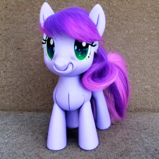 Image similar to lavender colored my little pony with a heart cutie mark