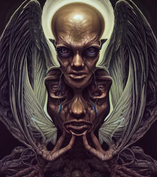 Prompt: portrait, nightmare anomalies, angel by dariusz zawadzki, kenneth blom, mental alchemy, james jean, pablo amaringo, naudline pierre, contemporary art, hyper detailed