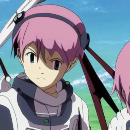 Image similar to still from the anime eureka seven, cinematic