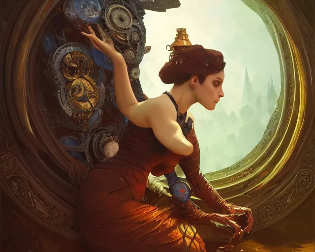 Image similar to photography of max ernst, deep focus, d & d, fantasy, intricate, elegant, highly detailed, digital painting, artstation, concept art, matte, sharp focus, illustration, hearthstone, art by artgerm and greg rutkowski and alphonse mucha