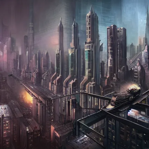 Image similar to Dystopian new york city, inspired by 1984 by george owell, Stephan Martiniere