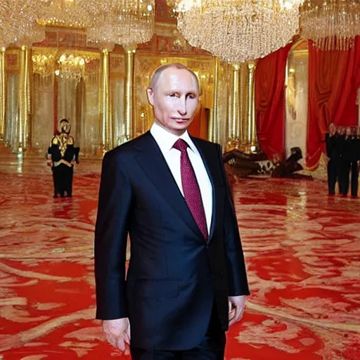 Image similar to russian president putin as a belly dancer