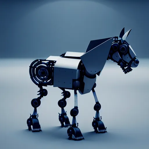 Image similar to robot mule, octane render, unreal engine, high quality, 8 k