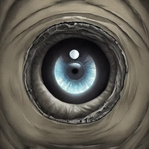 Image similar to a giant eye looking through a window,eerie,creepy,unnerving,digital art,art by greg rutkowski,design by trevor henderson,hyperdetailed skin,photorealistoc,deviantart,artstation,mysterious,4k