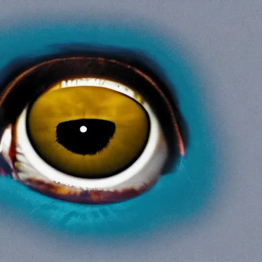 Prompt: eye, in the style of Dadaism