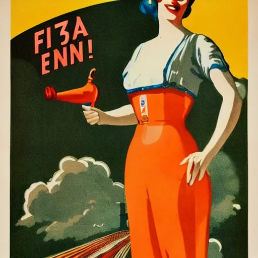Image similar to fanta poster. 1930 Germany.