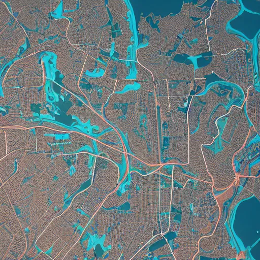 Prompt: a high detailed topography map over stockholm